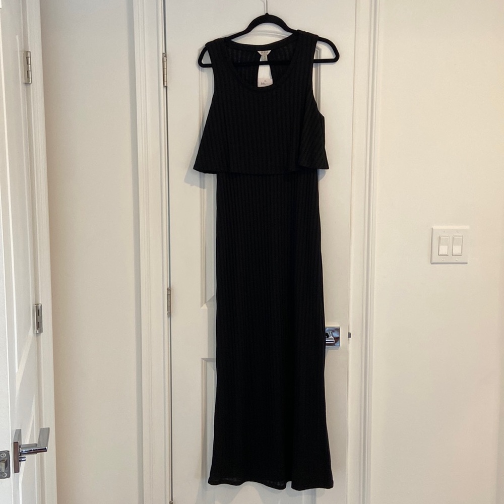 BNWT Guess dress - flouncy top - black size L